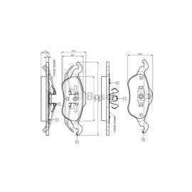 BOS-0986494284 - ON FREN DISK BALATA ( FORD : FOCUS 98 - ) ( 1151049 )